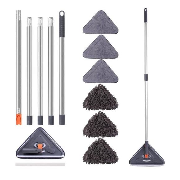 Mop,Wall Cleaner Mop with Long Handle - Ceiling Cleaner and Baseboard Duster for - Picture 1 of 2